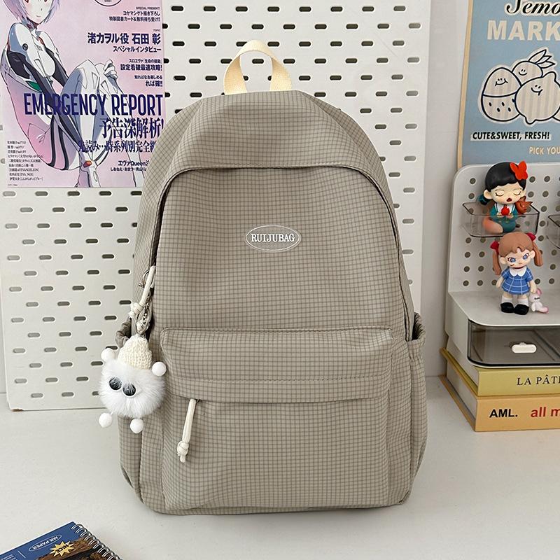 New Versatile Large-capacity Schoolbag for Women Ins Simple and Versatile Japanese Junior High School Students Leisure Travel Backpack for Women
