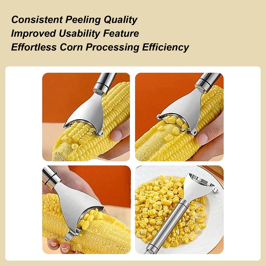 Stainless Steel Corn Peeler Serrated Corn Stripper Peelers Cob Shaver Planer Thresher Cutter Kitchen Fruit Vegetable Gadget Tool