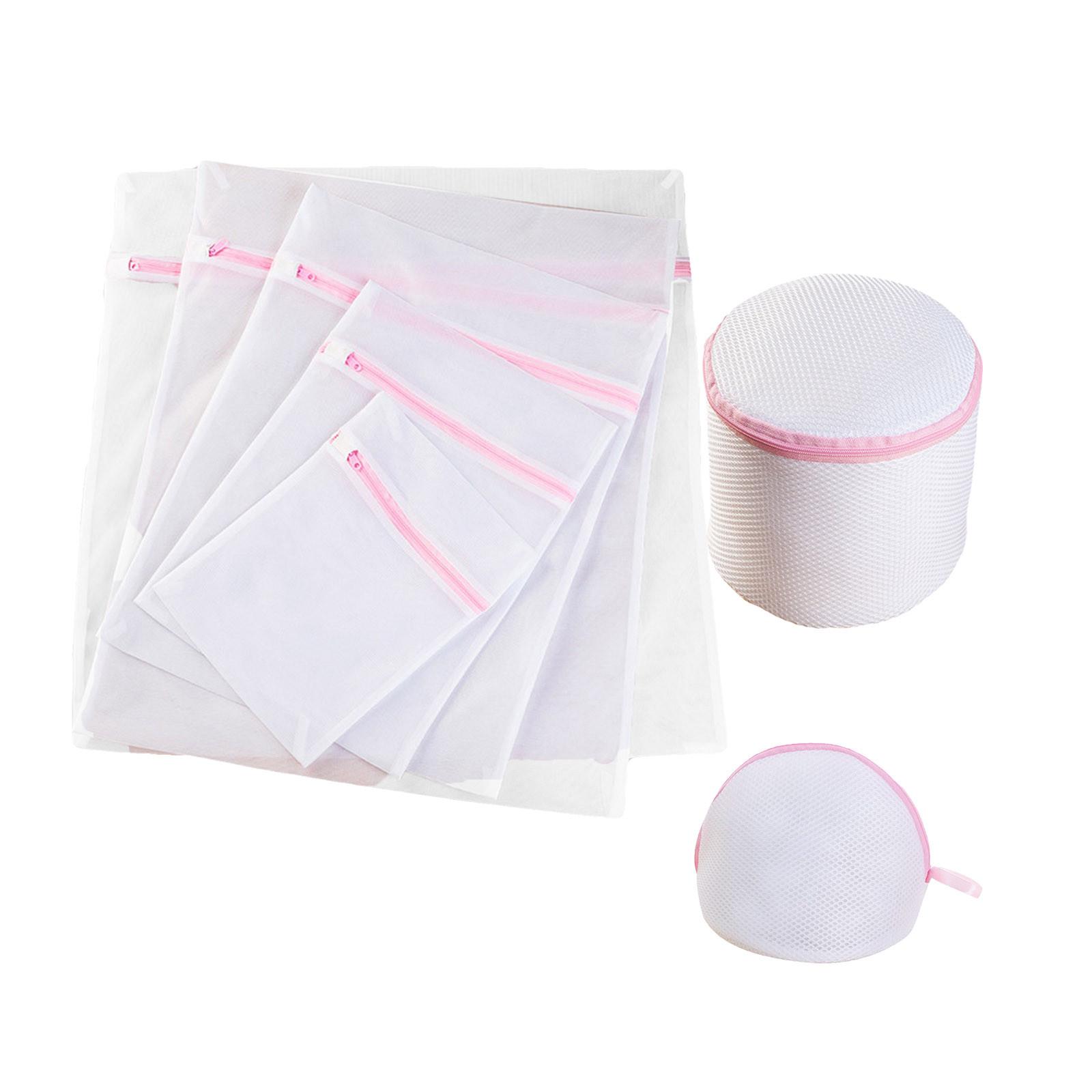 

Laundry Bag Thick And Fine Mesh Underwear Bra Clothing Machine Washable Storage Bag білий
