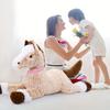 Großes Pferd Stofftier für Jungen Großes Pferd Plüschtier für Mädchen Reitbares Kuscheltier Pony für Kind Stoffpony Plüschkissen