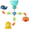 Cross-border Dinosaur Water Spray Spinner Toy for Infants & Toddlers - Fun Bath & Shower Play