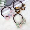 Nan Rui High Elasticity Bow Hair Tie, Korean Style Acetate Pearlescent Floral Ring