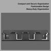 Battery Organizer Wall Mounted 4-Slot Heavy-Duty Solid Steel Storage Wall Mount Holder For 18V Batteries For Bedroom Study