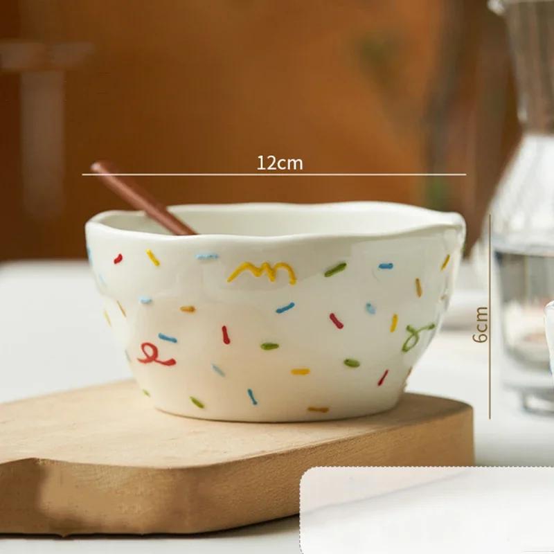 Cute Round Relief Ceramic Plates High End Sushi Shop Delicious Ramen Bowls Household Creative Fish Plate Exquisite Tableware