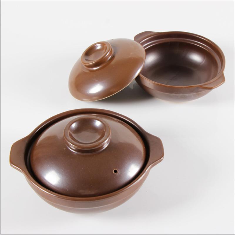 650ml 900ml Casserole Rice Noodle Porridge Milk Soup Clay Stew Earthenware Cooking Pot Decoct Chinese With Handle Ear Clay Pot