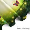 Renaiss 72x72 Inches Enchanted Forest Shower Curtain Magic Green Forest Tree Butterflies Meadow Tropical Jungle Fairy Tales Wond