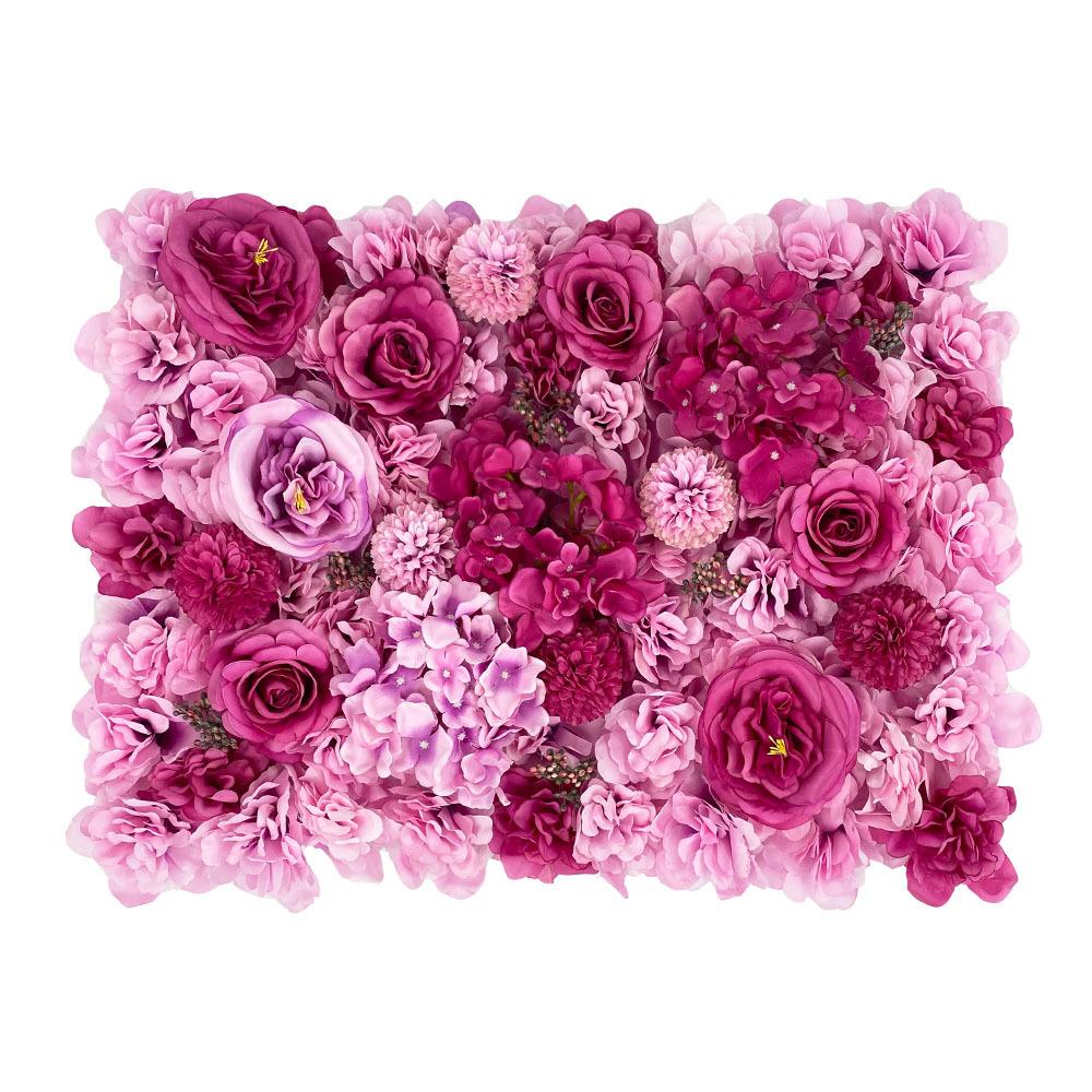 Hochzeitssimulation Blumenwand Hintergrund Wanddekoration, Simulationsblumenreihe Einkaufszentrum Fensterdekoration, Pfingstrose Hortensie Rose Wand