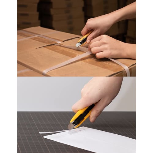 OLFA Safety Cutter Compact, for Unpacking, Ambidextrous, 243B