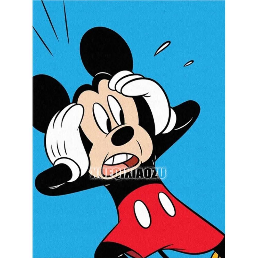 Disney Schloss Mickey Minnie 5D Diamantmalerei Voller Diamanten DIY Handgemachte Diamantmalerei Cartoon Animation Dekoratives Malerei-Set