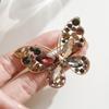 Trendy Hollowed-Out Rhinestone Butterfly Brooch For Women Insects Pins Badges Office Party Backpack Gifts Jewelry Accessories