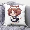 Nekopara Chibi Vanilla Chocola Anime Game  Home Sofa Cushion Covers and Aecorative Custom Pillow Covers