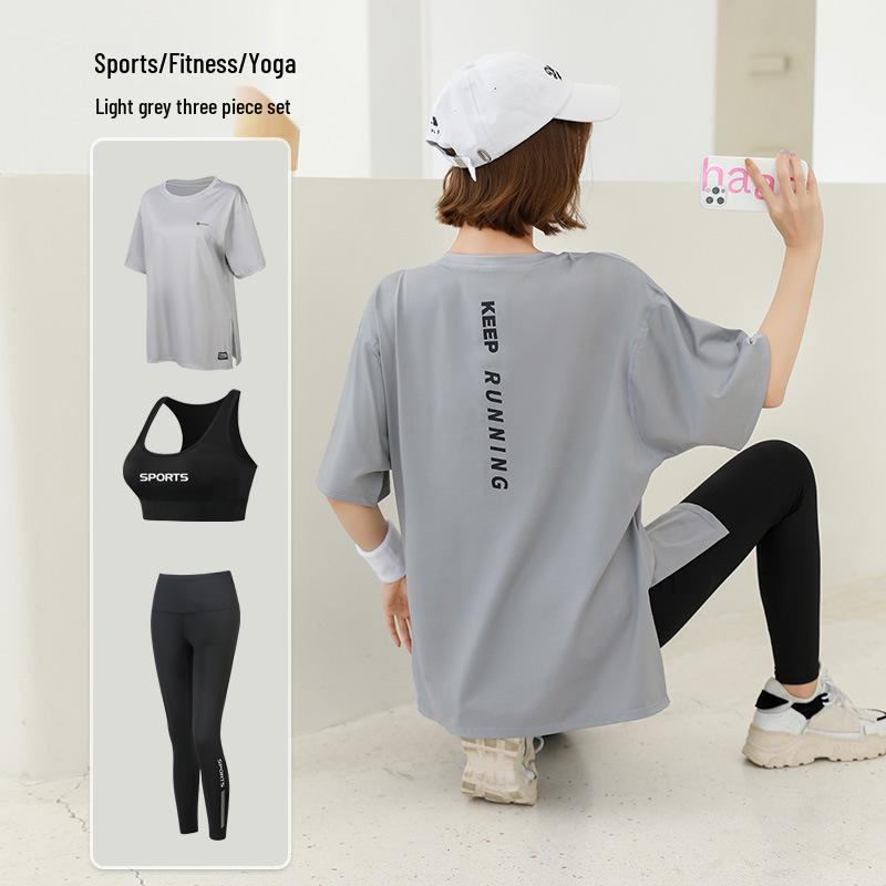 

Жіночий літній комплект великого розміру для йоги та фітнесу: Спортивний одяг вільного крою M