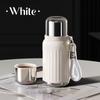 316 Stainless Steel Vacuum Flask – 300ml/420ml Travel Thermos Bottle with Dual Lids for Coffee & Ice Water