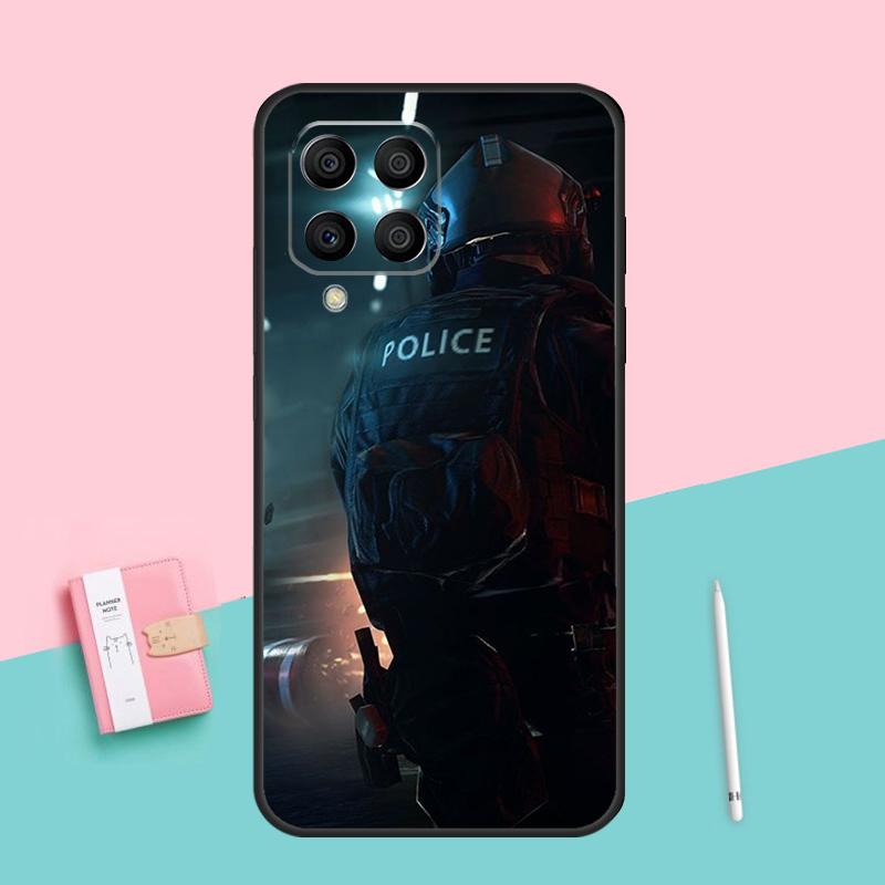 

Полиция SWAT ФБР Чехол Для Samsung Galaxy M33 M53 M13 M23 M14 M54 M11 M21 M31 M51 M12 M22 M32 M52 M31s Samsung M22