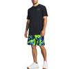 Under Armour T-shirt sportiva girocollo da uomo Johnson Series con stampa Night Letter, top nero 1379751-001