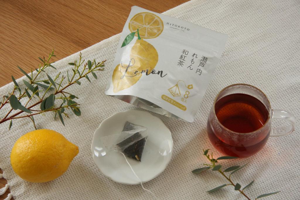 Kanei Hitokoto Seicha Setouchi Lemon Japanese Black Tea 2g X 8