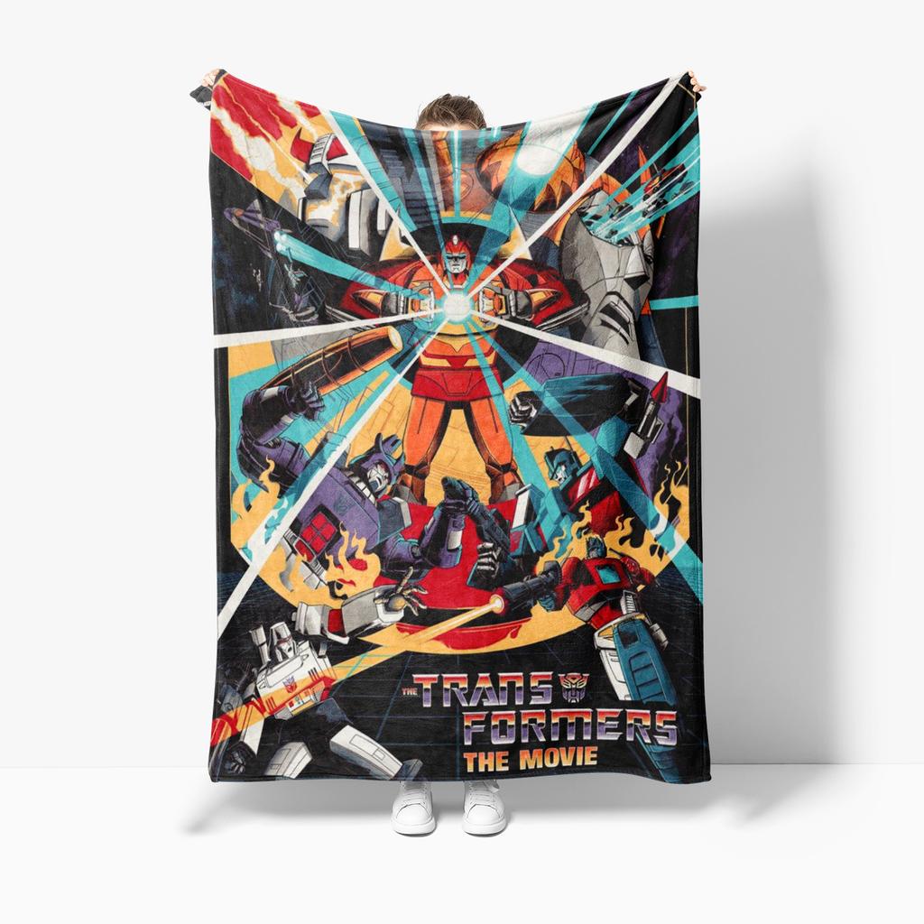 Cartoon T-Transformerss Soft Flannel Blanket for Beds Bedroom Sofa Picnic,Throw Blanket for Cover Outdoor Leisure Gift