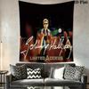 Johnny Hallyday Musical Legend Tapestry Fashion Print Background Cloth Background Wall Hanging Cloth Work Of Art Atmospheric Background Cloth