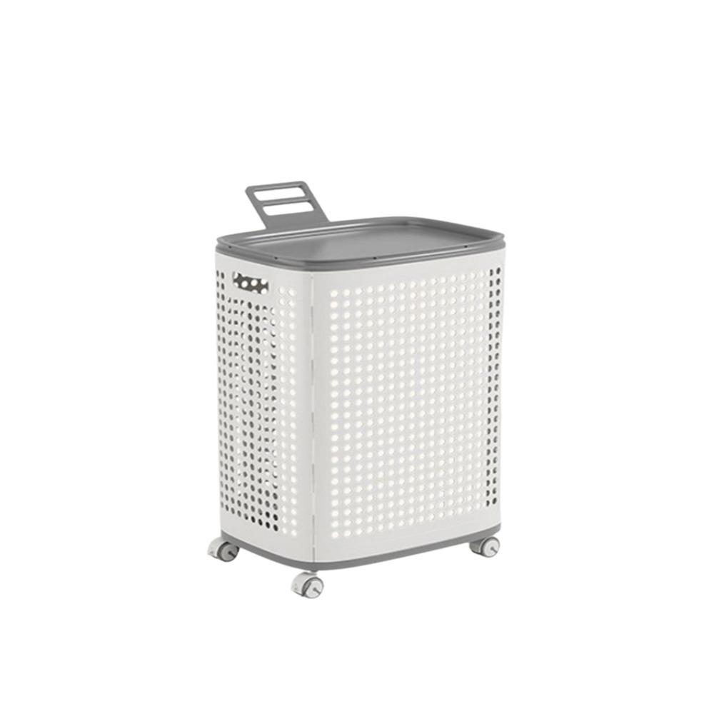 Αδιάβροχες Διχτυωτές Καλάθες Πλυντηρίου Πλαστική Καλάθα Ρούχων με Ρόδες Καλάθι Αποθήκευσης Παιχνιδιών Υπνοδωμάτιο