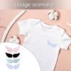 Multipurpose Farbic Angel Wing Pin With Safety Closures for Stylish Outfits Bags Hat Costumes Decoration