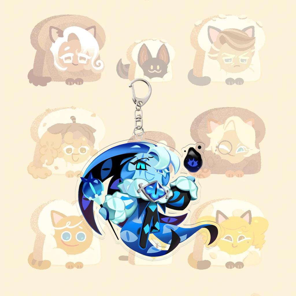 Cookie Run Kingdom Dekoracyjny Wisiorek Kawaii Figurka z Gry Student Kreskówkowy Breloczek Kratka Letni Wersja Q Dziewczyna Anime Prezent Festiwalowy