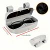 Car Glasses Holder - Universal Fit, Multi-Functional ABS Resin Storage Box with One-Handed Pop-Up, Card Slot for Vehicle