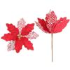 2pcs Sequins Christmas Glitter Flower Christmas Tree Decorations  Home New Year Decor Gifts