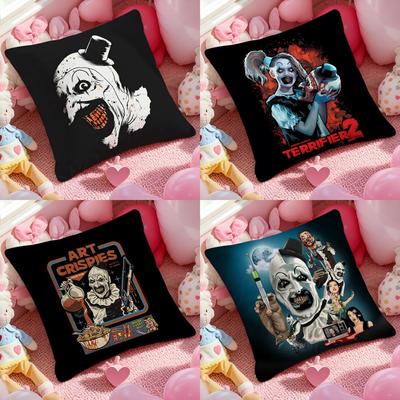 Classic Movie T-Terrifier Cushion Cover Pattern Printed Pillowcase for Living Room Sofa Cushion Cover & Bedroom Decor