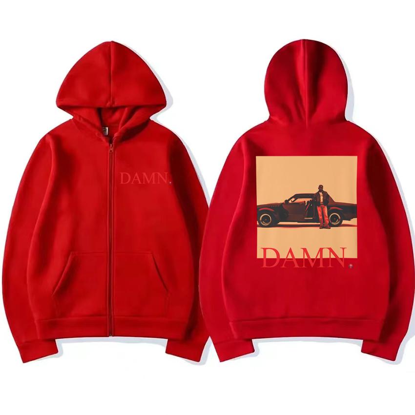 Rapper Kendrick Lamar New Hip Hop Album Streetwear 2025 Men Women Punk Zipper Coat Unisex Fleece Long Sleeve Hoodie Sweatshirt