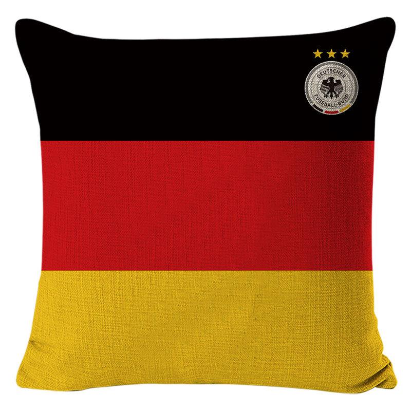 World Cup Flag Pillow Printed Cushion Modern Bedside Soft Furnishing Sponsored Pillow Cover