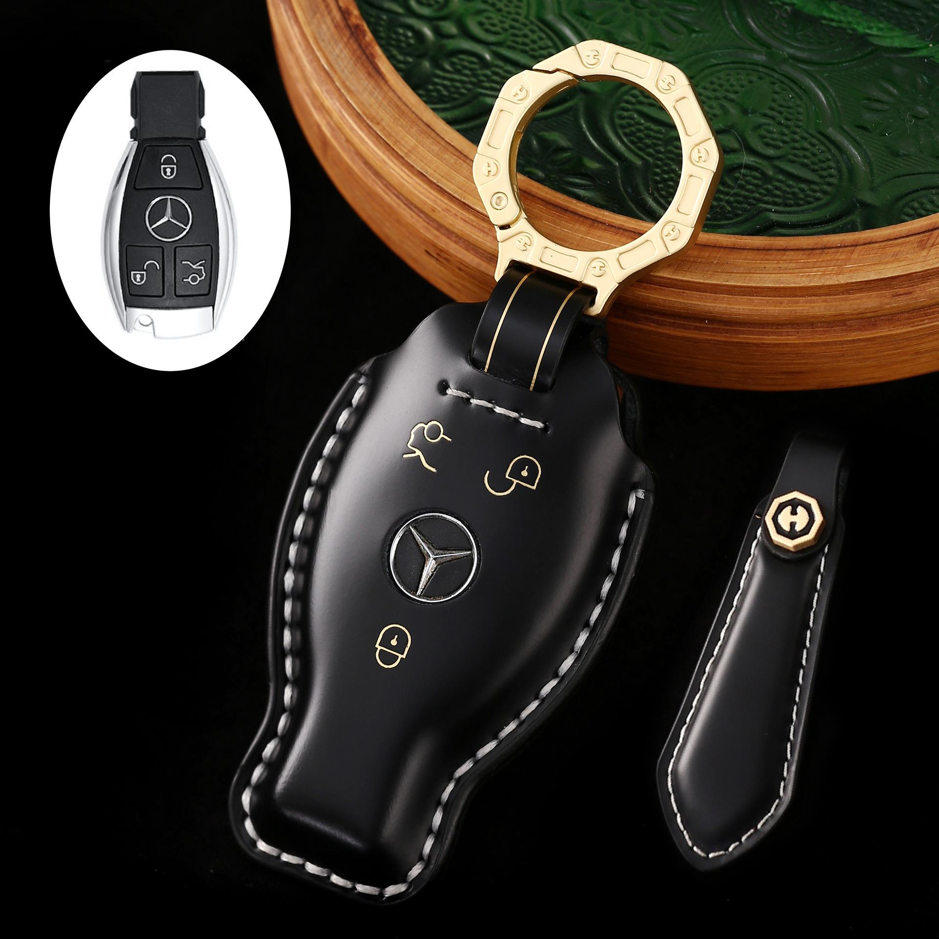 

Запуск нового продукта, новый чехол для ключа автомобиля, подходит для Mercedes-Benz C-класса E-класса S-класса, подарочный набор премиум-класса для мужчин, для подарка