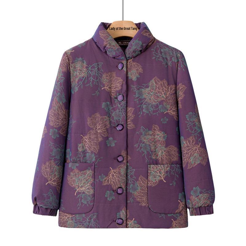 Grand Tang Lady Floral Padded Winter Jacket for Women
