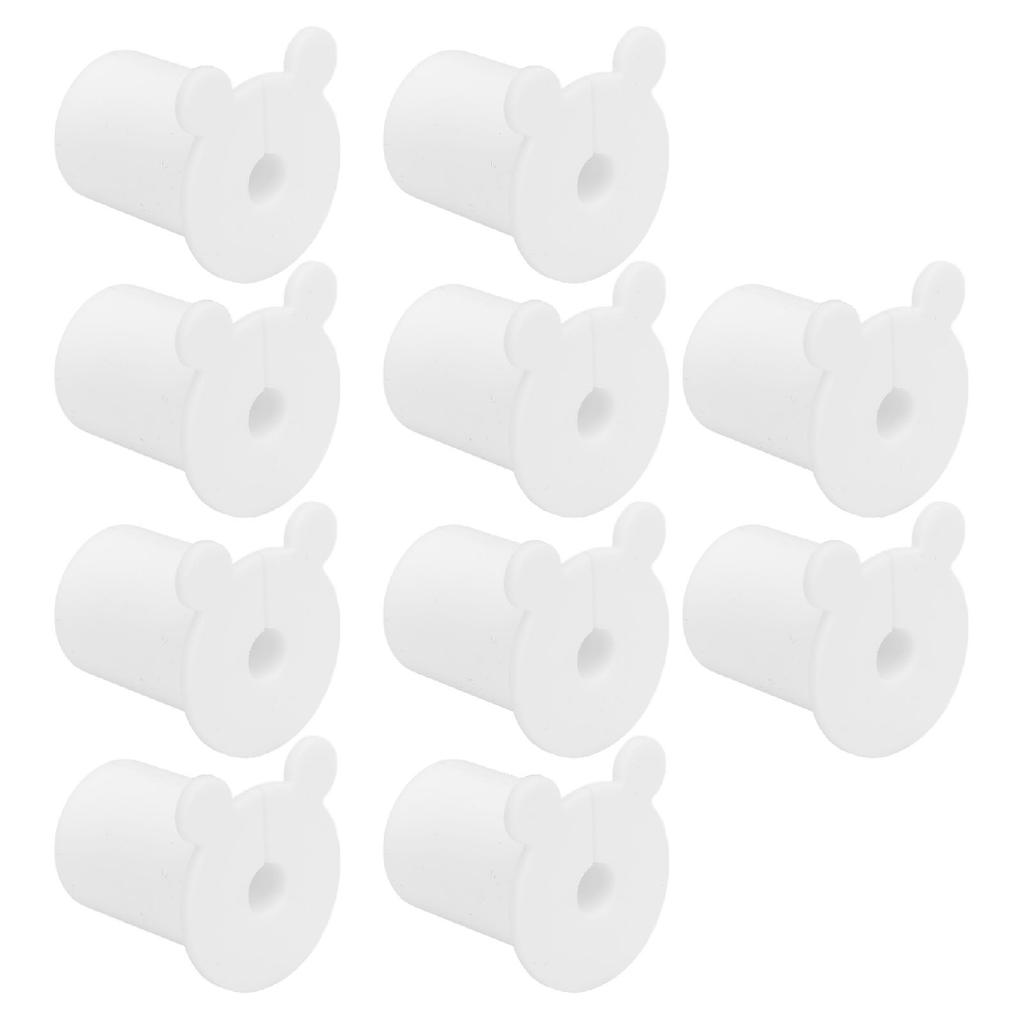 10PCS Satellite Cable Wall Grommet 25.4mm Silicon Ethernet Cable Bushing Wall Penetration Grommet for 1 Inch Hole White