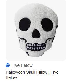 40CM Skull Shaped Plush Pillow Soft Stuffed Cushion Decorative Halloween Skull Head Plush Toy for Home Office Car Sofa