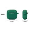 For AirPods 4 Silicone Case Bluetooth-Compatible Earphones Protective Cover with Anti-Lost Buckle + Cleaning Brush