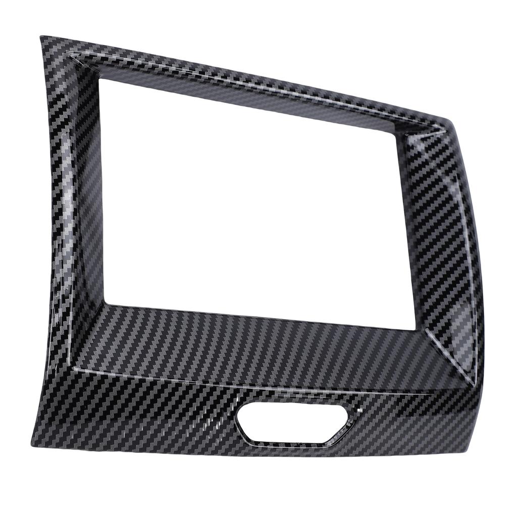 Central Control Navigation GPS Radio Panel Trim Replacement for Ford Ranger 2015 2022 Carbon Fiber Style