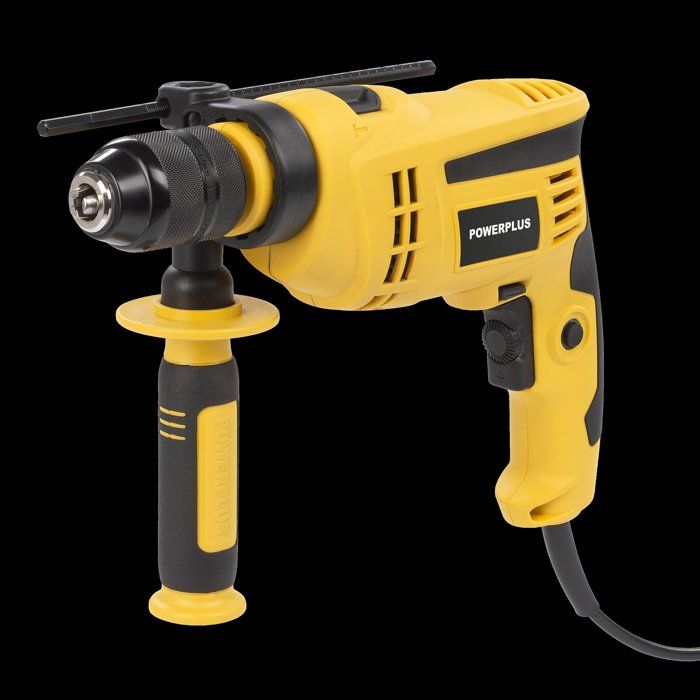 Perceuse à percussion - POWERPLUS - 1050 W - 48 000 coups / min - Perce bois / acier / béton