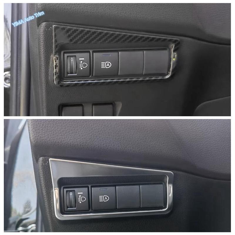 ABS Front Head Lights Headlight Switches Button Decoration Cover Trim For Toyota Corolla Cross  - 2025 Interior Accessories