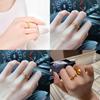 Stylish Adjustable Wheat Spike And Bowknot Brass Gold Plated Ring For Women