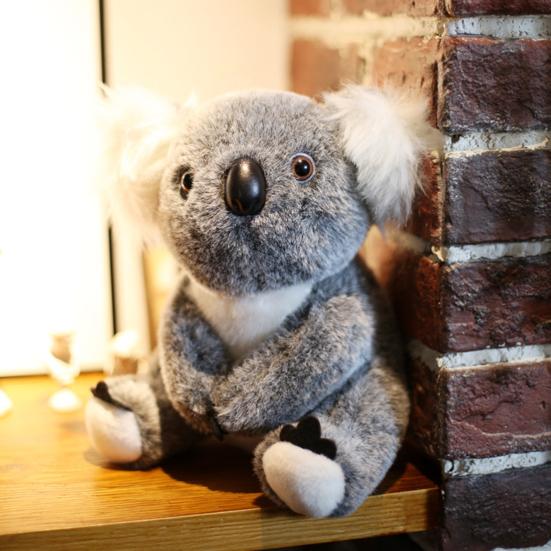 Plush Koala Bear Simulation Stuffed Animal Doll Toy Soft Koala Plushie for Kids Teens Adults Collectors Birthday Gifts
