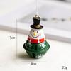Lovely Iron Christmas Hanging Bell Red Green Bell Cartoon Santa Claus DIY Drop Pendants