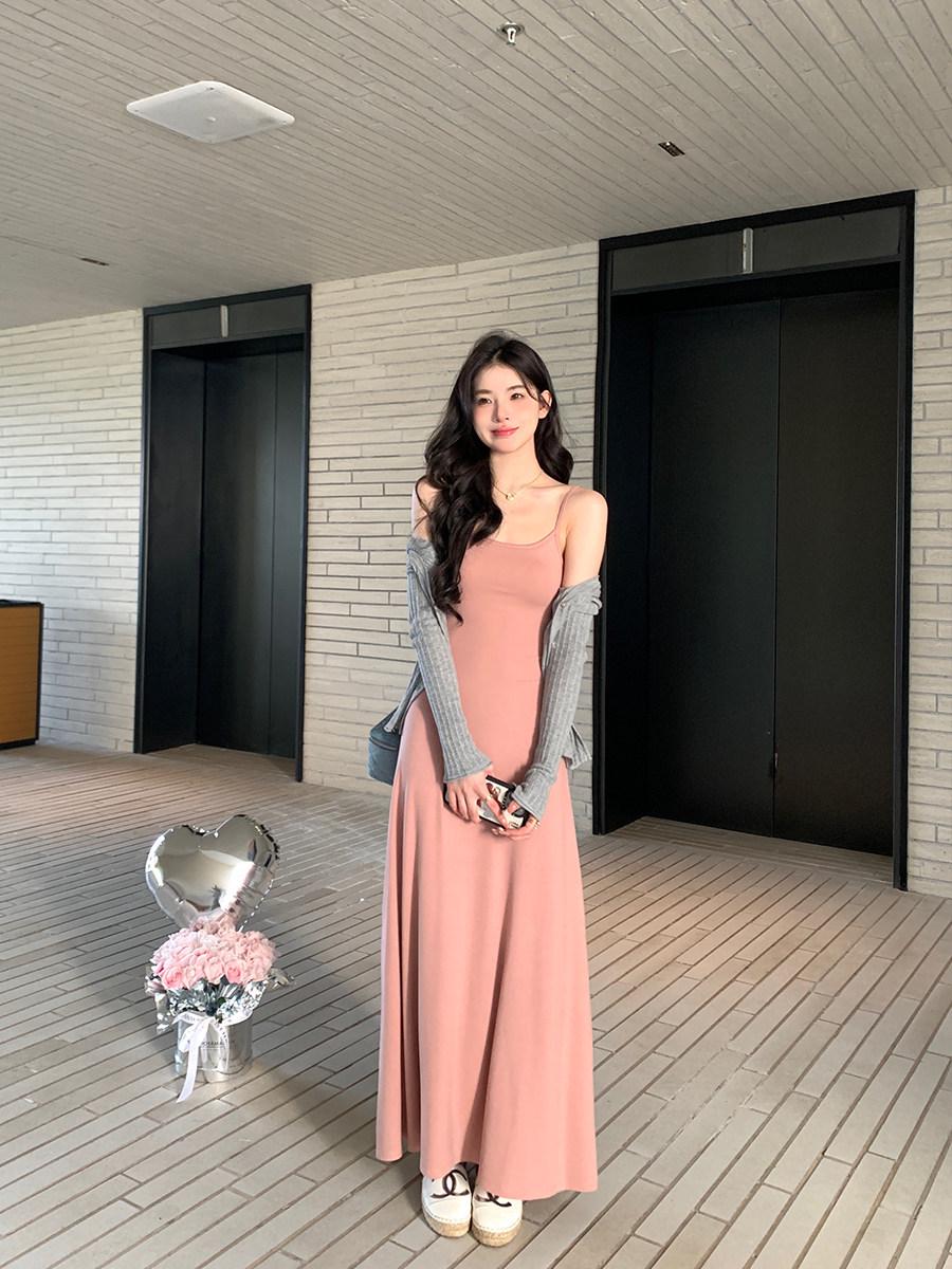 

Alex Stevens Kardashian-Style Thin Strap Women s Spring/Summer Slim Long Dress M