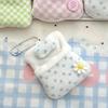 Cute Plush Senbei Baby With four-leaf Clover Quilt Mini Doll Sleeping Bag Doll Small Quilt