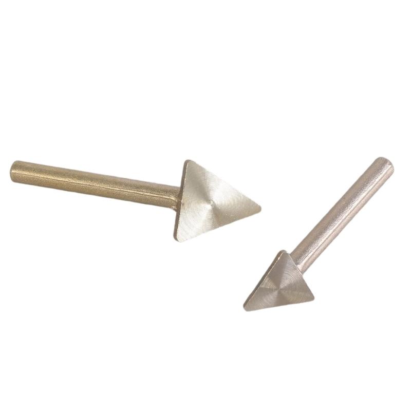 Pack of 2 Replace Flat Triangular Copper Soldering Iron Tip Efficient Plastic Welding Suitable for Various Plastic Items