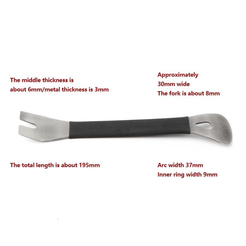 Trim Removal Tool Stainless Steel Durable Two-end Trim Removal Level Pry Tools Door Panel Audio Terminal Fastener Remover Tools