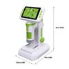 4 Inch LCD Screen Microscope Kids Digital Microscope with LED Light 1600X Handheld Desktop Digital Microscope for Education