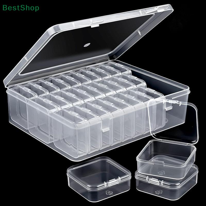 Transparent Storage Box With 30 Small Compartments For For Jewelry,Accessories,Nail Art Supplies And Ornaments