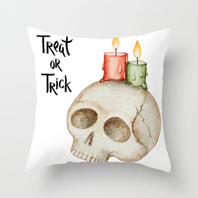 New Halloween Series Peach Leather Velvet Pillowcase Festive Decoration Home Sofa Pillow Cushion Cover