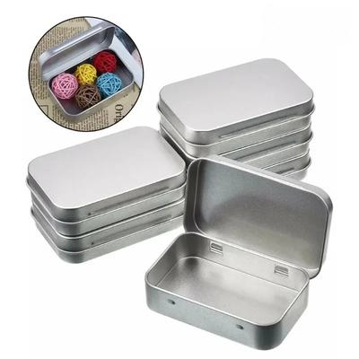 1/5pcs Mini Metal Box Tin-Plated Slide Cover Storage Box Wedding Jewelry Pill Cases Portable Boxes Container Cosmetic Organizer