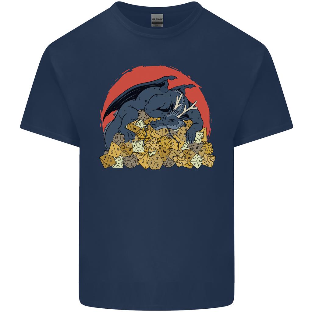 RPG Sleeping Dragon Roleplay Games Dice Unisexs Light Cotton TShirt